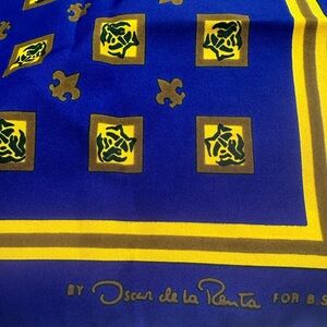 Vintage Oscar De La Renta Scarf- made for Boy Scouts of America circa 1970-1980